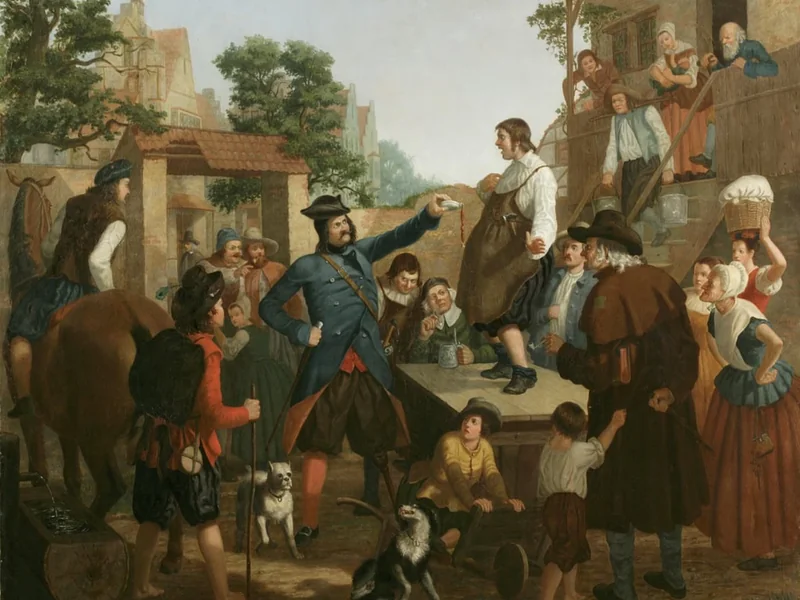 1827-John Whetton Ehninger - Peter Stuyvesant e il calzolaio, circa 1850